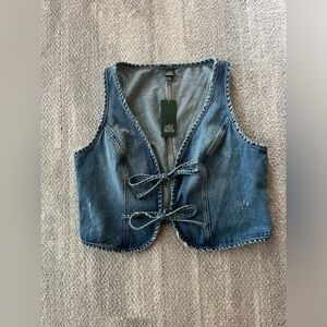 Wild Fable Denim Tie Vest
